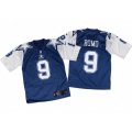 Dallas Cowboys #9 Tony Romo Elite Navy White Throwback NFL Jersey