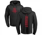 Houston Rockets #25 Robert Horry Black One Color Backer Pullover Hoodie