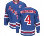 CCM New York Rangers #4 Ron Greschner Authentic Royal Blue Heroes of Hockey Alumni Throwback NHL Jersey