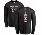 Atlanta Falcons #5 Matt Bosher Black Backer Long Sleeve T-Shirt