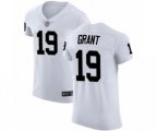 Oakland Raiders #19 Ryan Grant White Vapor Untouchable Elite Player Football Jersey