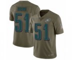 Philadelphia Eagles #51 Zach Brown Limited Olive 2017 Salute to Service Football Jersey