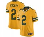 Green Bay Packers #2 Mason Crosby Limited Gold Rush Vapor Untouchable Football Jersey