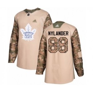 Toronto Maple Leafs #88 William Nylander Authentic Camo Veterans Day Practice Hockey Jersey