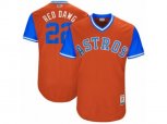 Houston Astros #22 Josh Reddick Red Dawg Authentic Orange 2017 Players Weekend MLB Jersey