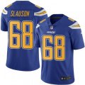 Los Angeles Chargers #68 Matt Slauson Limited Electric Blue Rush Vapor Untouchable NFL Jersey