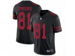 San Francisco 49ers #81 Terrell Owens Vapor Untouchable Limited Black NFL Jersey