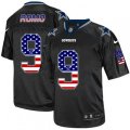 Dallas Cowboys #9 Tony Romo Elite Black USA Flag Fashion NFL Jersey