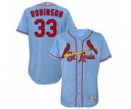 St. Louis Cardinals #33 Drew Robinson Light Blue Alternate Flex Base Authentic Collection Baseball Jersey
