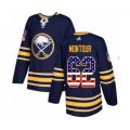 Buffalo Sabres #62 Brandon Montour Authentic Navy Blue USA Flag Fashion Hockey Jersey