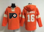 Philadelphia Flyers #16 Bobby Clarke Orange jerseys (pullover hooded sweatshirt)