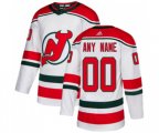 New Jersey Devils Custom Premier White Alternate Hockey Jersey