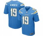 Los Angeles Chargers #19 Lance Alworth Elite Electric Blue Alternate Football Jersey