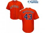Houston Astros #43 Lance McCullers Authentic Orange Alternate Cool Base MLB Jersey