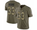 San Francisco 49ers #33 Tarvarius Moore Limited Olive Camo 2017 Salute to Service Football Jersey