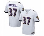 Baltimore Ravens #37 Iman Marshall Elite White Football Jersey