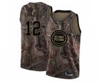 Detroit Pistons #12 Tim Frazier Swingman Camo Realtree Collection Basketball Jersey
