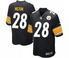 Pittsburgh Steelers #28 Mike Hilton Game Black Team Color Football Jersey