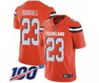Cleveland Browns #23 Damarious Randall Orange Alternate Vapor Untouchable Limited Player 100th Season Football Jersey