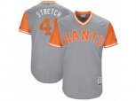 San Francisco Giants #41 Mark Melancon Stretch Authentic Gray 2017 Players Weekend MLB Jersey