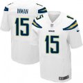 Los Angeles Chargers #15 Dontrelle Inman Elite White NFL Jersey