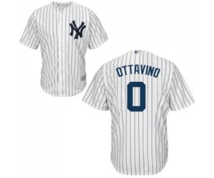 New York Yankees #0 Adam Ottavino Replica White Home Baseball Jersey