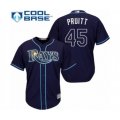 Tampa Bay Rays #45 Austin Pruitt Authentic Navy Blue Alternate Cool Base Baseball Player Jersey