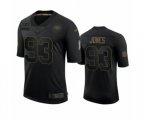 San Francisco 49ers #93 D.J. Jones Black 2020 Salute To Service Limited Jersey
