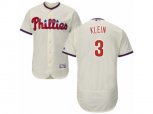 Philadelphia Phillies #3 Chuck Klein Cream Flexbase Authentic Collection MLB Jersey
