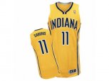 Indiana Pacers #11 Domantas Sabonis Authentic Gold Alternate NBA Jersey