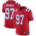 New England Patriots #97 Alan Branch Red Alternate Vapor Untouchable Limited Player NFL Jersey