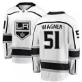 Los Angeles Kings #51 Austin Wagner Authentic White Away Fanatics Branded Breakaway NHL Jersey
