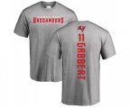 Tampa Bay Buccaneers #11 Blaine Gabbert Ash Backer T-Shirt