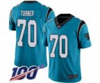 Carolina Panthers #70 Trai Turner Blue Alternate Vapor Untouchable Limited Player 100th Season Football Jersey