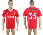 2017-18 Liverpool 35 STEWART Home Thailand Soccer Jersey