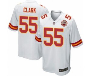 Kansas City Chiefs #55 Frank Clark Game White Football Jersey