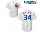Chicago Cubs #34 Kerry Wood Replica White Home Cool Base MLB Jersey