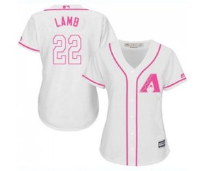 Women\'s Arizona Diamondbacks #22 Jake Lamb Replica White Fashion Baseball Jerseys