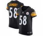 Pittsburgh Steelers #58 Jack Lambert Black Team Color Vapor Untouchable Elite Player Football Jersey