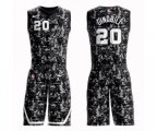 San Antonio Spurs #20 Manu Ginobili Swingman Camo Basketball Suit Jersey - City Edition