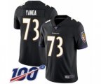 Baltimore Ravens #73 Marshal Yanda Black Alternate Vapor Untouchable Limited Player 100th Season Football Jersey