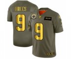 New Orleans Saints #9 Drew Brees Limited Olive Gold 2019 Salute to Service Football Jersey