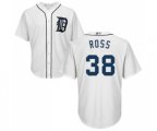 Detroit Tigers #38 Tyson Ross Replica White Home Cool Base Baseball Jersey
