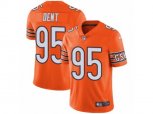 Chicago Bears #95 Richard Dent Vapor Untouchable Limited Orange Rush NFL Jersey