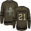 Florida Panthers #21 Vincent Trocheck Premier Green Salute to Service NHL Jersey