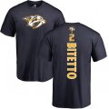 Nashville Predators #2 Anthony Bitetto Navy Blue Backer T-Shirt