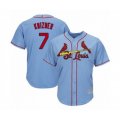 St. Louis Cardinals #7 Andrew Knizner Authentic Light Blue Alternate Cool Base Baseball Player Jersey