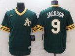 Nike Oakland Athletics #9 Reggie Jackson Green Alternate Flex Base Authentic Jersey