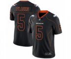 Denver Broncos #5 Joe Flacco Limited Lights Out Black Rush Football Jersey
