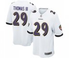 Baltimore Ravens #29 Earl Thomas III Game White Football Jersey